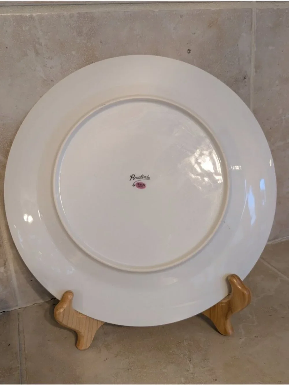 Set of 4 Yamaka China Porcelain Dinner Plates Rosalinda Pattern #2318
